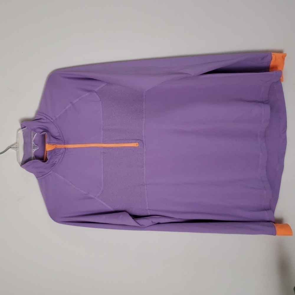 Champion power flex athleisure, workout run quarter zip shirt, women size large